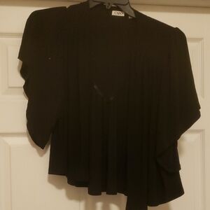 Cato Women's Elegant Black L Shrug